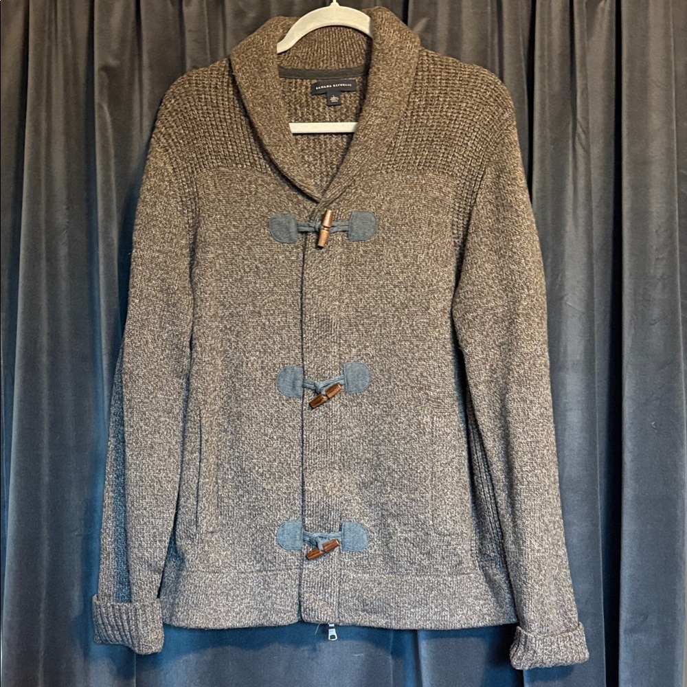 NWOT-  Shawl Collar Toggle Sweater/Jacket - Goes with everything!